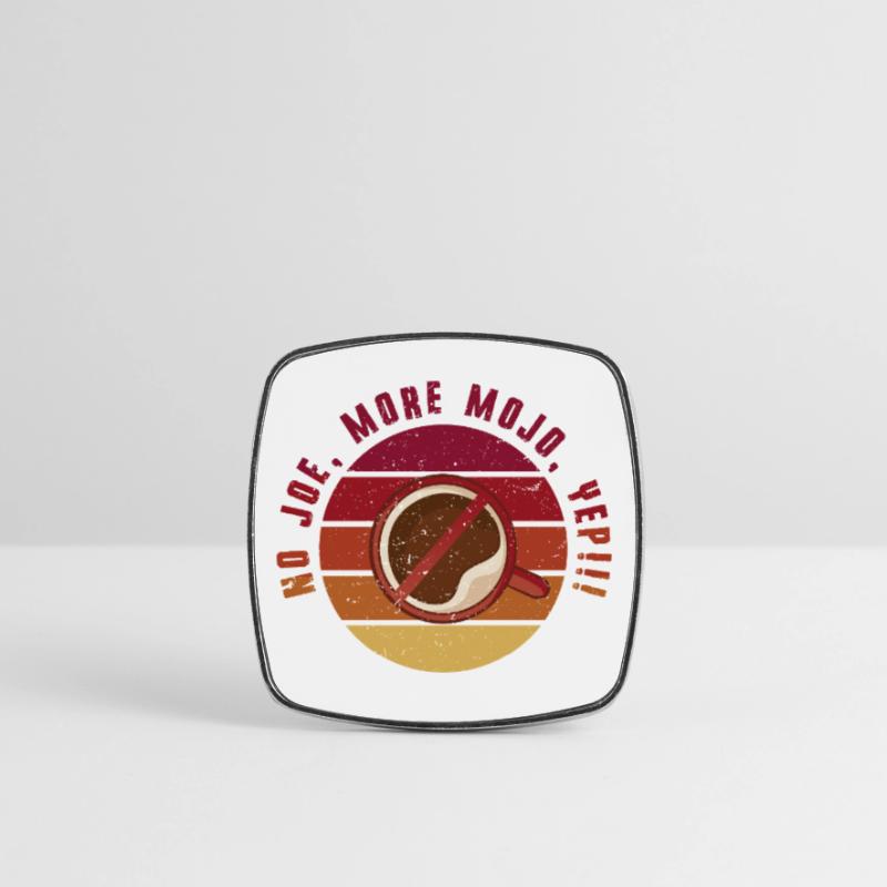 Coffee withdrawal decaffeinated ex-coffee drinker Square fridge magnet