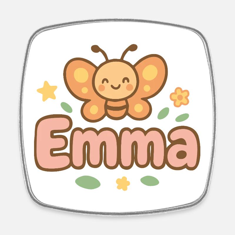 Emma - Square fridge magnet - white