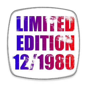 45e anniversaire Édition limitée 12/1980 - Magnet carré - blanc - Devant
