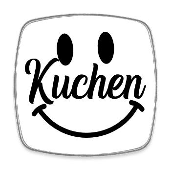 kuchen  - Viereckiger Kühlschrankmagnet - Weiß - Vorne