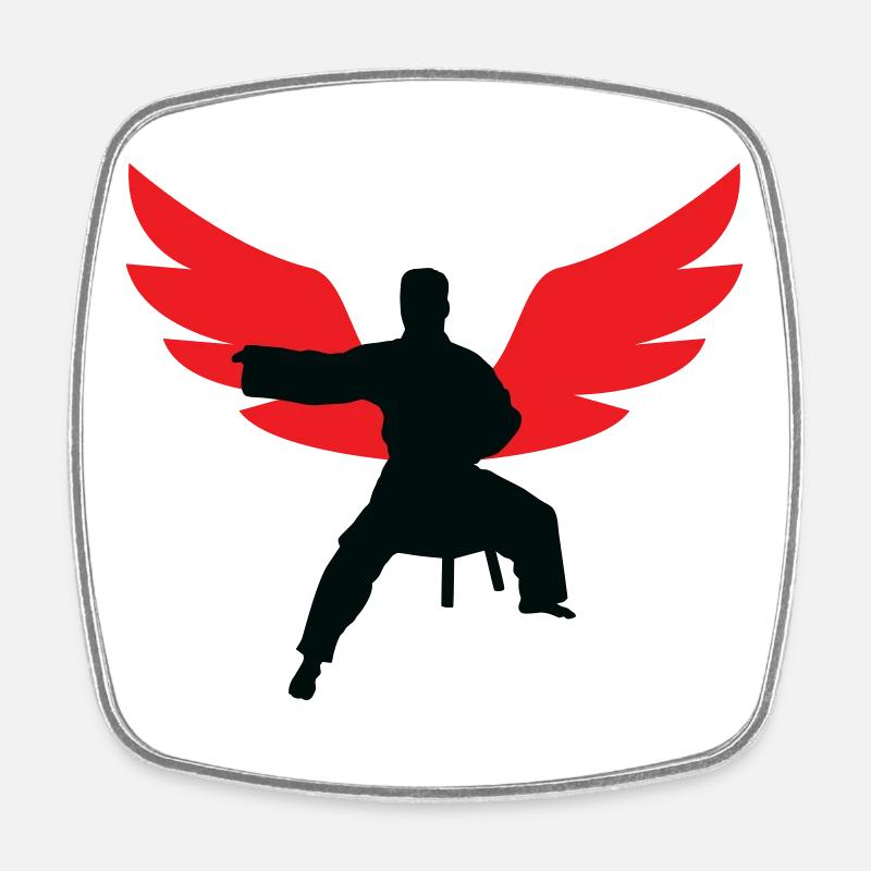 Aikido - Martial Art - Aikido - Square fridge magnet - white