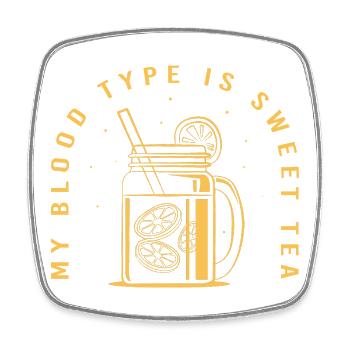 Chai Tee Sweet Tea - Viereckiger Kühlschrankmagnet - Weiß - Vorne