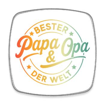 Opa Geburtstag Geschenk Opa Spruch Lustig Opa - Viereckiger Kühlschrankmagnet - Weiß - Vorne