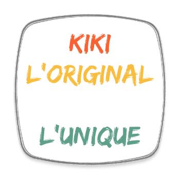 Kiki Original Das wahre Einzigartige - Viereckiger Kühlschrankmagnet - Weiß - Vorne