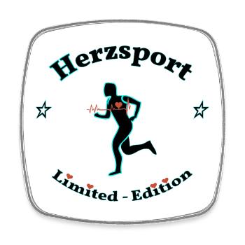Hertz Sport - Magnet carré - blanc - Devant