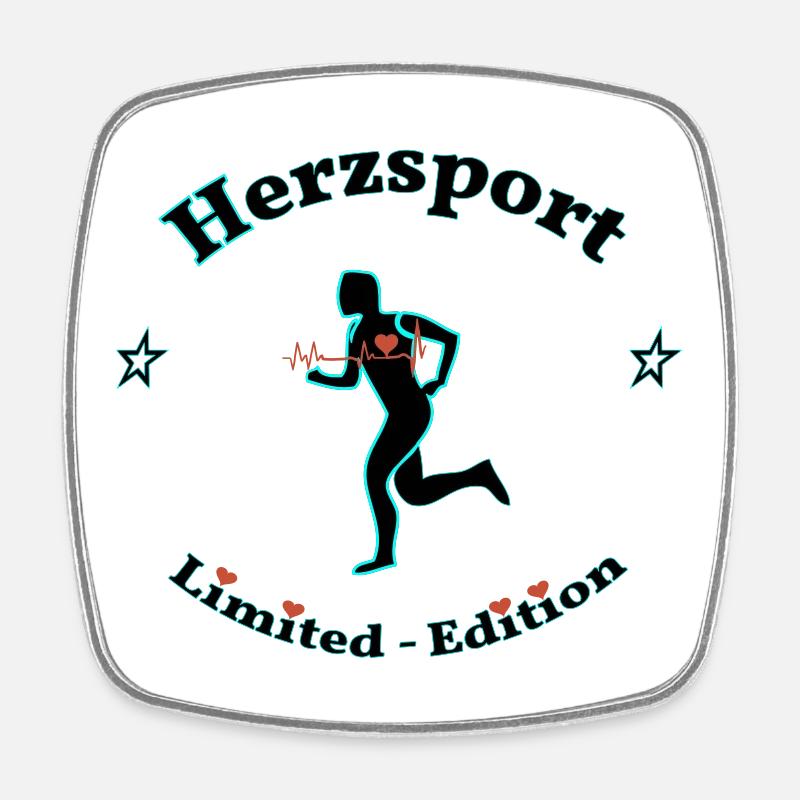 Hertz Sport - Magnet carré - blanc