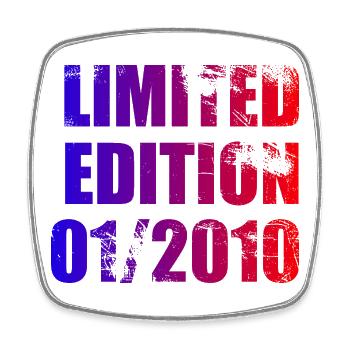 16th Birthday Limited Edition 01/2010 - Square fridge magnet - white - Front