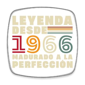 1966 Vintage Retro Birthday Gift - Square fridge magnet - white - Front