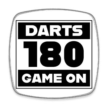 Dart,Darts_Startnummer - Viereckiger Kühlschrankmagnet - Weiß - Vorne