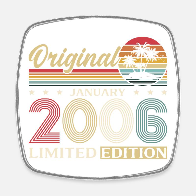 20e anniversaire Original janvier Volume 2006 - Magnet carré - blanc