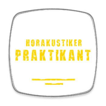 Hörakustiker Praktikant Hörakustik Praktikum - Viereckiger Kühlschrankmagnet - Weiß - Vorne