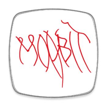 Moabit Souvenir für echte Moabiter - Viereckiger Kühlschrankmagnet - Weiß - Vorne