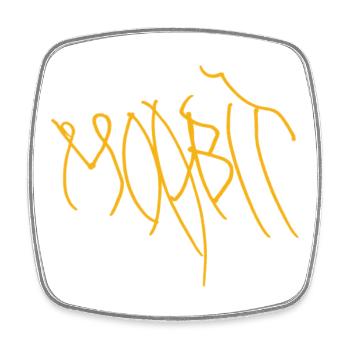 Berlin Moabit Hoodie - Viereckiger Kühlschrankmagnet - Weiß - Vorne