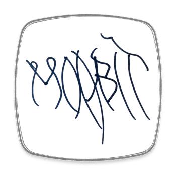 Berlin Moabit Hoodie Moabit T-Shirt. - Viereckiger Kühlschrankmagnet - Weiß - Vorne