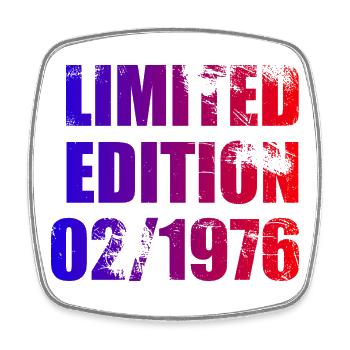 50e anniversaire Édition limitée 02/1976 - Magnet carré - blanc - Devant