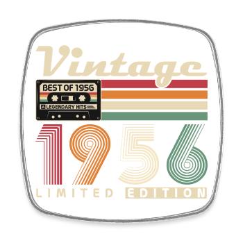Original 1956 Vintage Vintage Anniversaire Rétro - Magnet carré - blanc - Devant