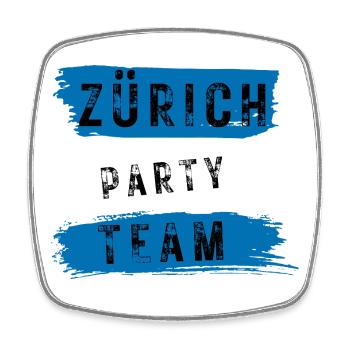 Zurich Party Team - Square fridge magnet - white - Front