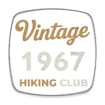 Vintage 1967 – Sailing Club Retro Birth Year - Square fridge magnet - white - Front