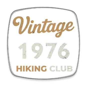 Millésime 1976 – Année de naissance rétro du Yachting Club - Magnet carré - blanc - Devant