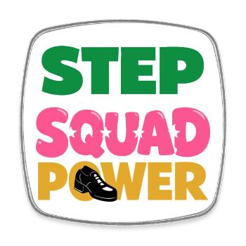 Irish Dance Step-dancing Celtic Fan - Square fridge magnet - white - Front