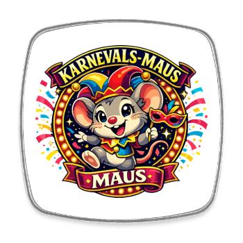Souris de Carnaval - Drôle de costume de carnaval Sweet - Magnet carré - blanc - Devant