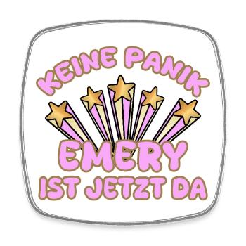 Nom de femme Emery - Magnet carré - blanc - Devant