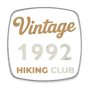 Vintage 1992 – Sailing Club Retro Birth Year - Square fridge magnet - white - Front