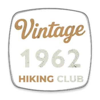 Vintage 1962 – Sailing Club Retro Birth Year - Square fridge magnet - white - Front