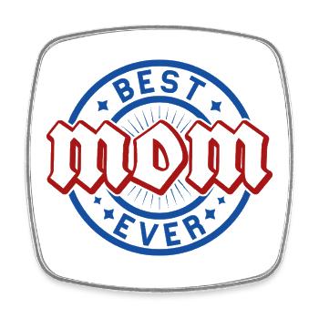 Best Ever Wild Badge - Square fridge magnet - white - Front