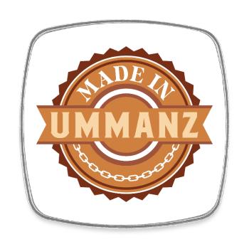 Ostsee MADE IN UMMANZ Lustiges - Viereckiger Kühlschrankmagnet - Weiß - Vorne