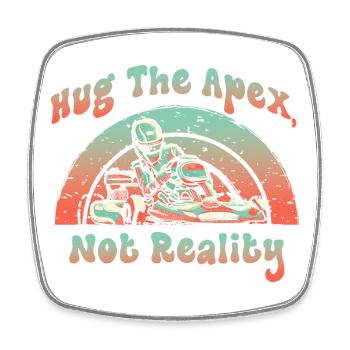 Hue The Apex Not Reality - Square fridge magnet - white - Front