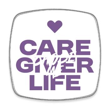 Nurse, geriatric care - Square fridge magnet - white - Front