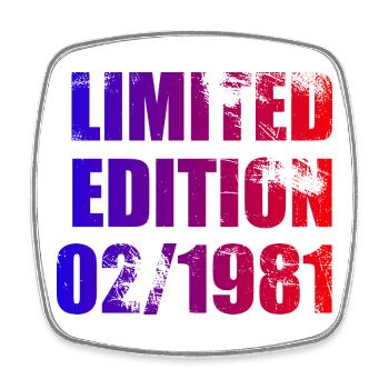 45e anniversaire Édition limitée 02/1981 - Magnet carré - blanc - Devant