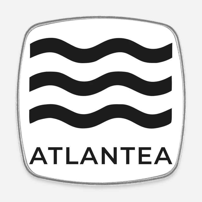 Atlantea Blue Waves - Square fridge magnet - white