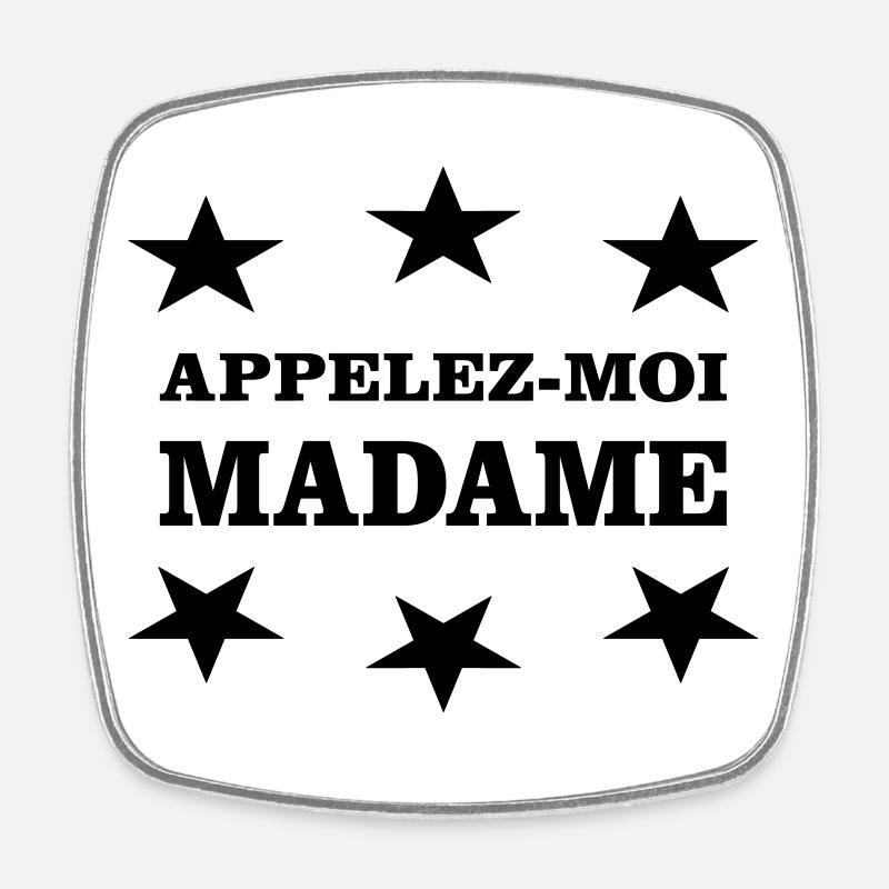 Call me MASAM - Square fridge magnet - white