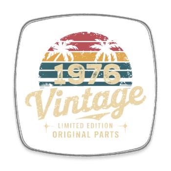 Awesome Since 1976 1976 Birthday Gift - Square fridge magnet - white - Front
