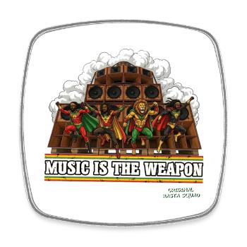 Escouade Rasta Originale - Magnet carré - blanc - Devant