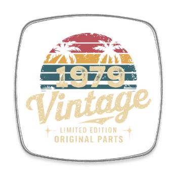 Großartig seit 1979 1979 Geburtstagsgeschenk - Viereckiger Kühlschrankmagnet - Weiß - Vorne