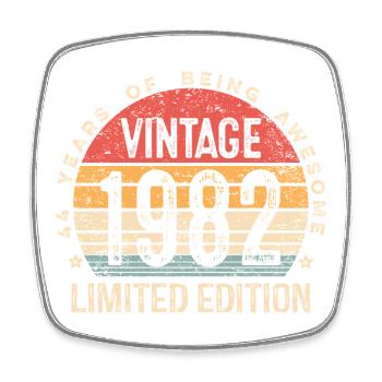 Édition limitée vintage 1982 44e anniversaire - Magnet carré - blanc - Devant