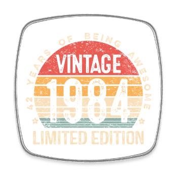 Édition limitée 1984 Édition limitée 42e anniversaire - Magnet carré - blanc - Devant
