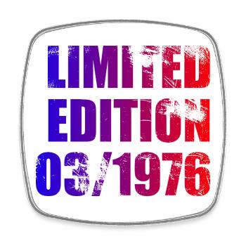 50e anniversaire Édition limitée 03/1976 - Magnet carré - blanc - Devant