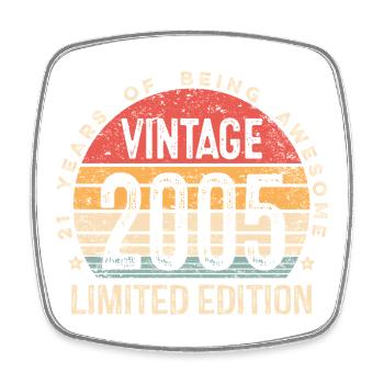 Édition limitée Vintage 2005 Sunset - Magnet carré - blanc - Devant