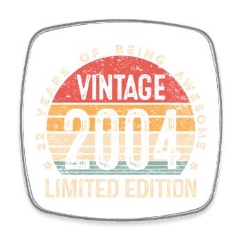 Vintage Est 2004 édition limitée 22e anniversaire - Magnet carré - blanc - Devant