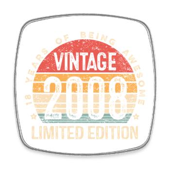2008 Édition limitée 18 ans pour 18 ans - Magnet carré - blanc - Devant