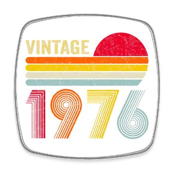 50e anniversaire du Vintage 1976 - Magnet carré - blanc - Devant