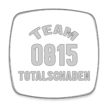 Team 0815 Total Loss - Square fridge magnet - white - Front