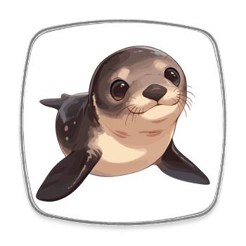Sea Lions Sea Lion - Square fridge magnet - white - Front