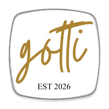 Gotti est 2026 - Magnet carré - blanc - Devant