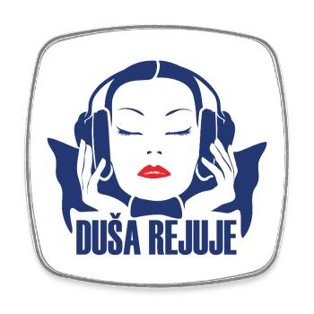 DUŠA REJUJE - Square fridge magnet - white - Front