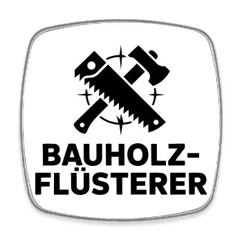 Zimmermann Zimmerer - Viereckiger Kühlschrankmagnet - Weiß - Vorne